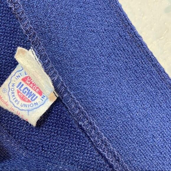 Secretary Chic Maxi Skirt Size XXS to XS Blue Button Detail 70s Retro USA Made - Picture 6 of 13